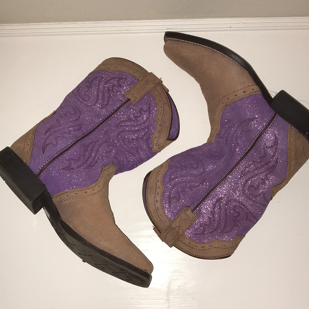 Purple Ariat Cowboy Boots